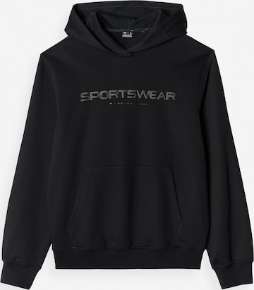 4F Sportsweatshirt in Schwarz: Vorderseite