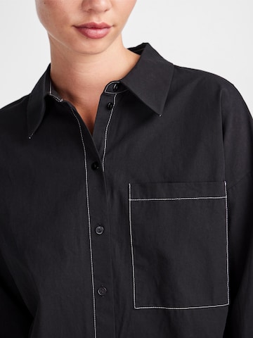 Camicia da donna 'Sara' di PIECES in nero