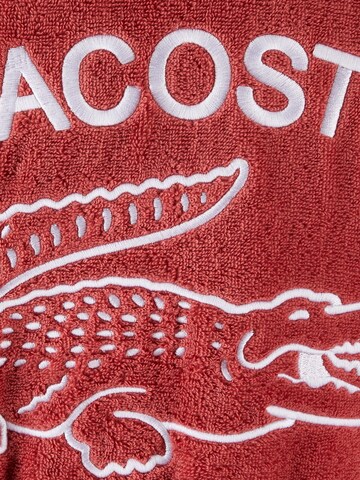 LACOSTE Bademantel lang 'LDEFILE'‌‌‌‌‌‌‌‌‌‌ in Rot
