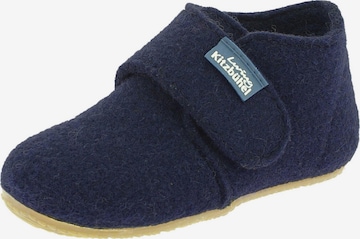 Living Kitzbühel Huisschoenen 'Filz' in Blauw: voorkant