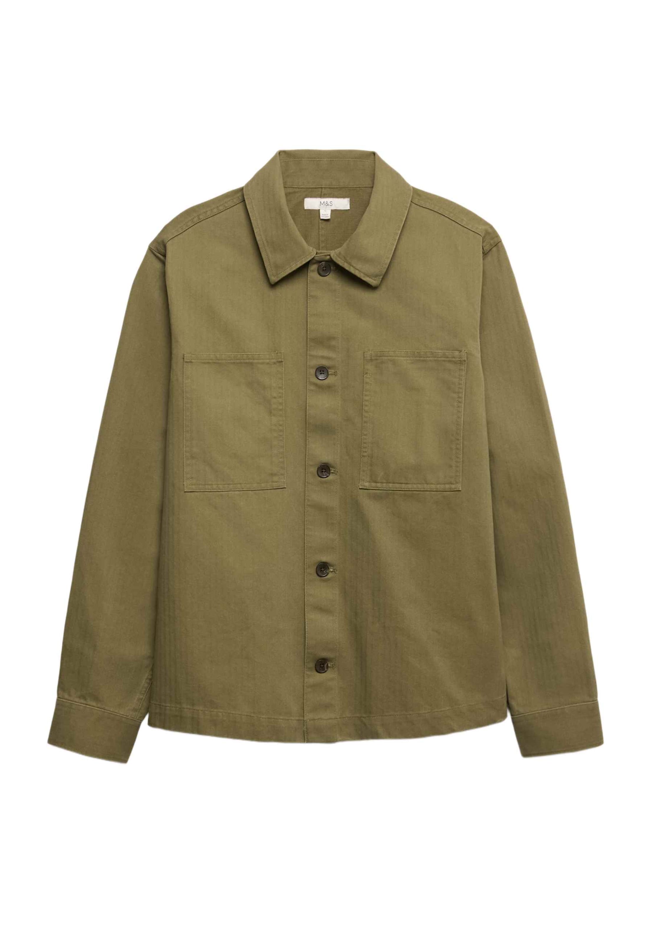 Veste mi-saison Marks & Spencer en vert : devant
