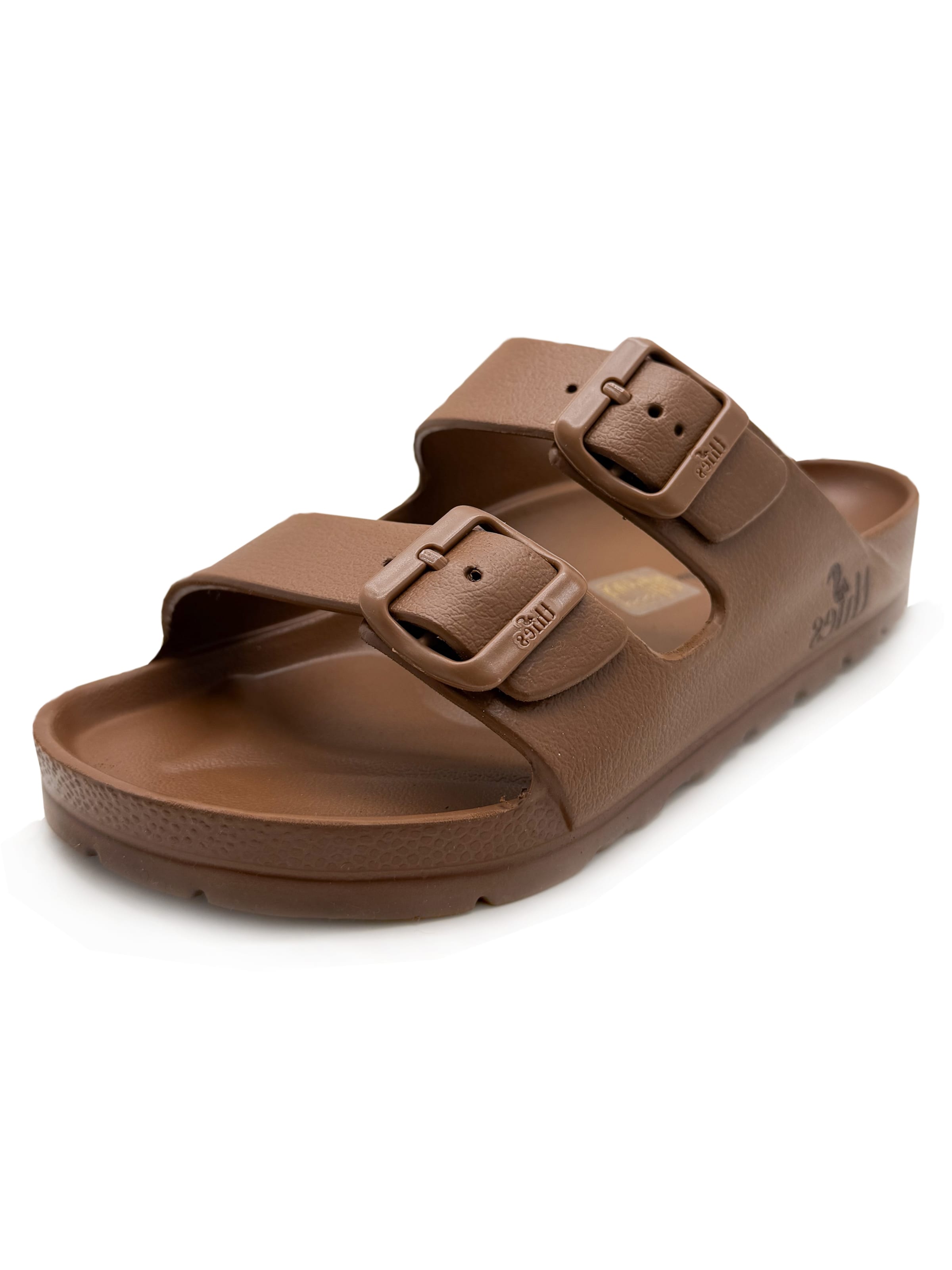thies Mules 'thies 1856 ® Ecofoam Sandal vegan' in Brown: front