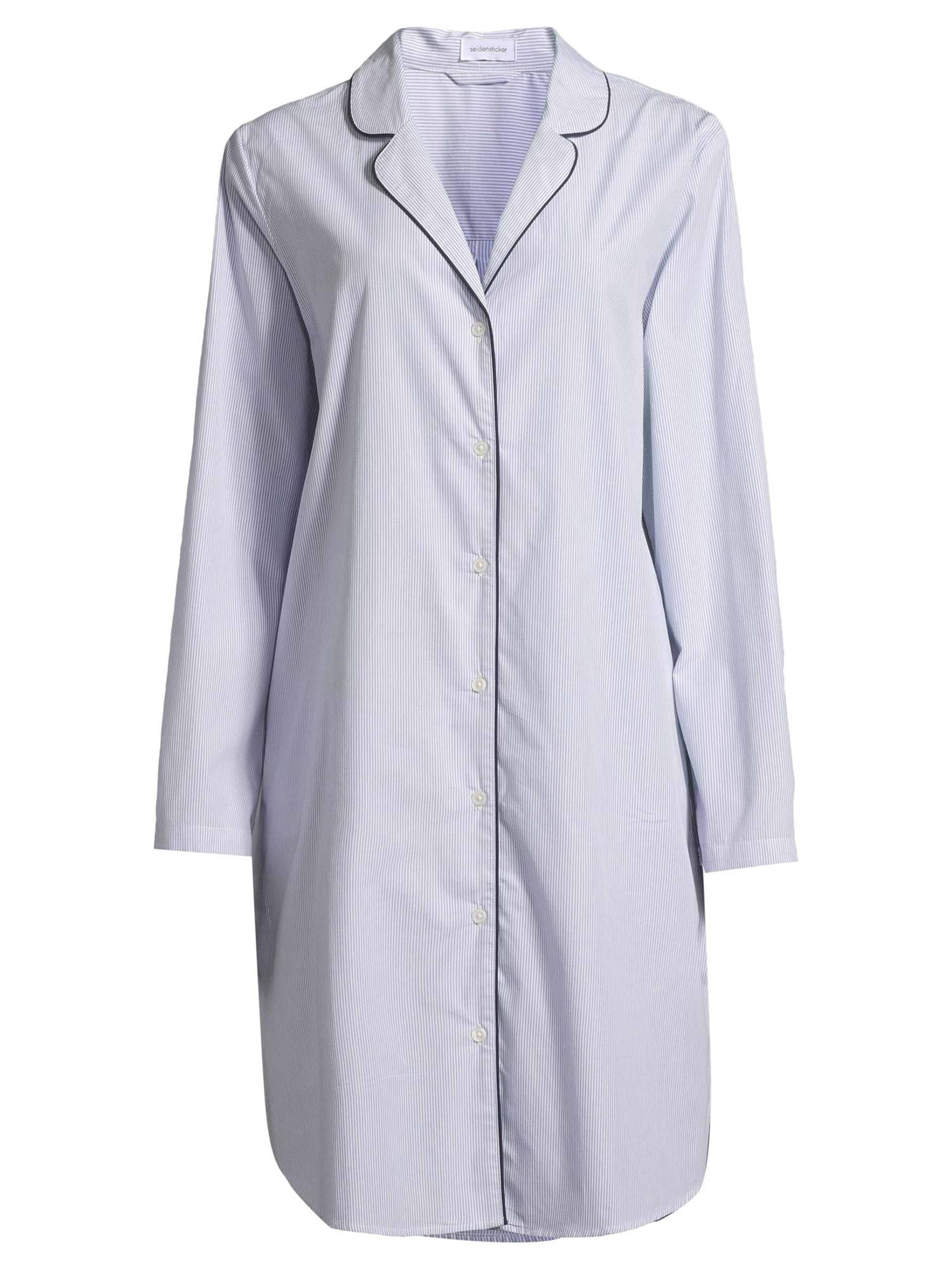 SEIDENSTICKER Nachthemd 'Web'‌‌‌‌‌ in Blau: Vorderseite