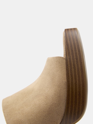 Pull&Bear Nizki natikači | rjava barva