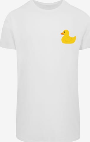 F4NT4STIC Shirt 'Yellow Rubber Duck' in White: front