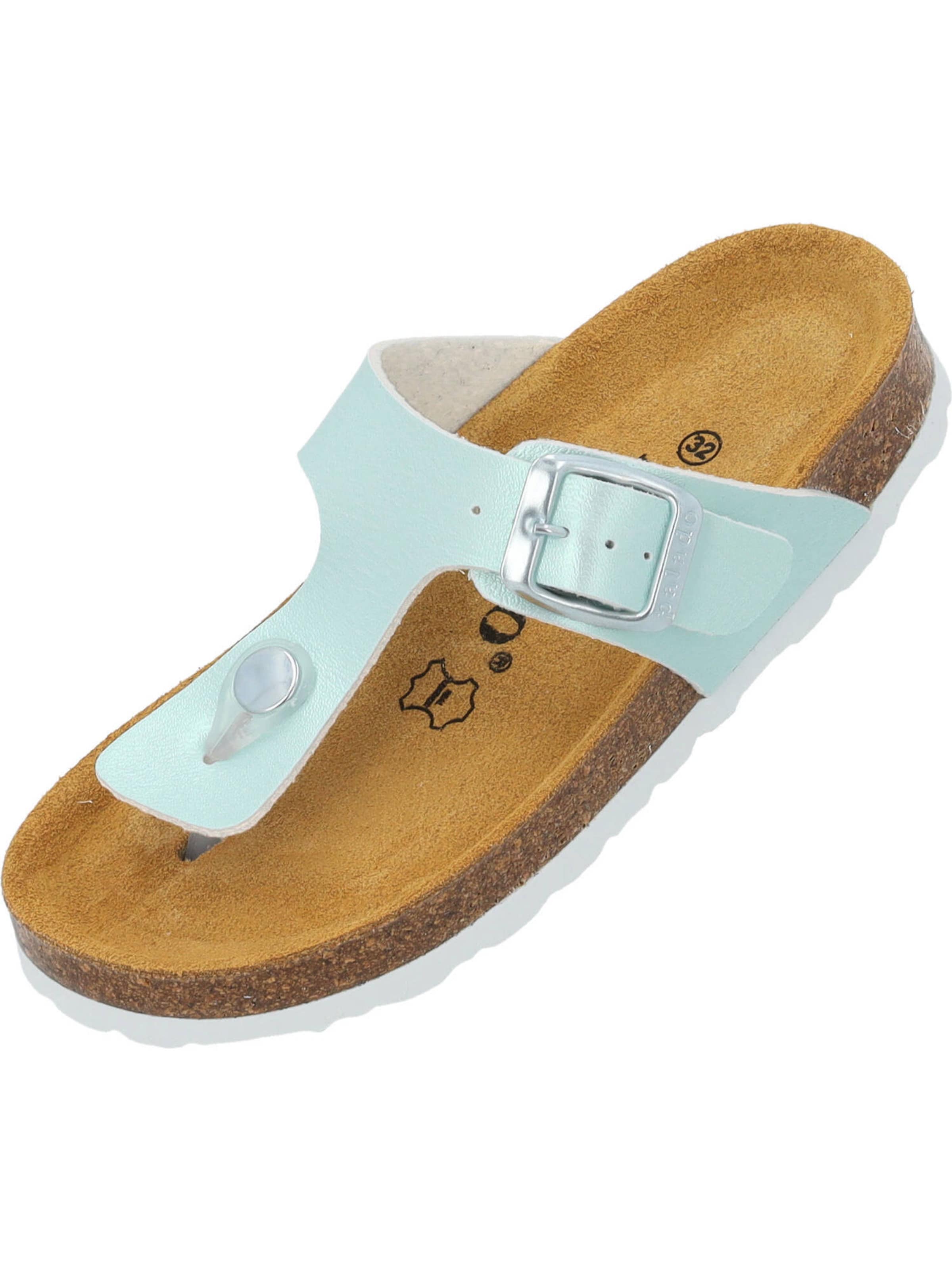 Calzatura aperta 'Kos' di Palado in verde: frontale