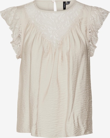 VERO MODA Blouse 'PURA' in Grijs: voorkant