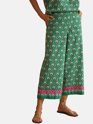 love & roses Широкий Штаны в Зеленый: спереди