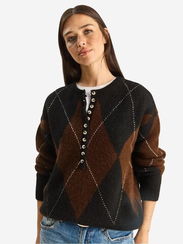 Bianco Lucci Pullover 'Pullover'‌‌‌‌‌‌‌ in Schwarz