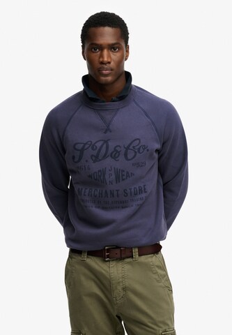 Sweat-shirt Superdry & Co en violet : devant