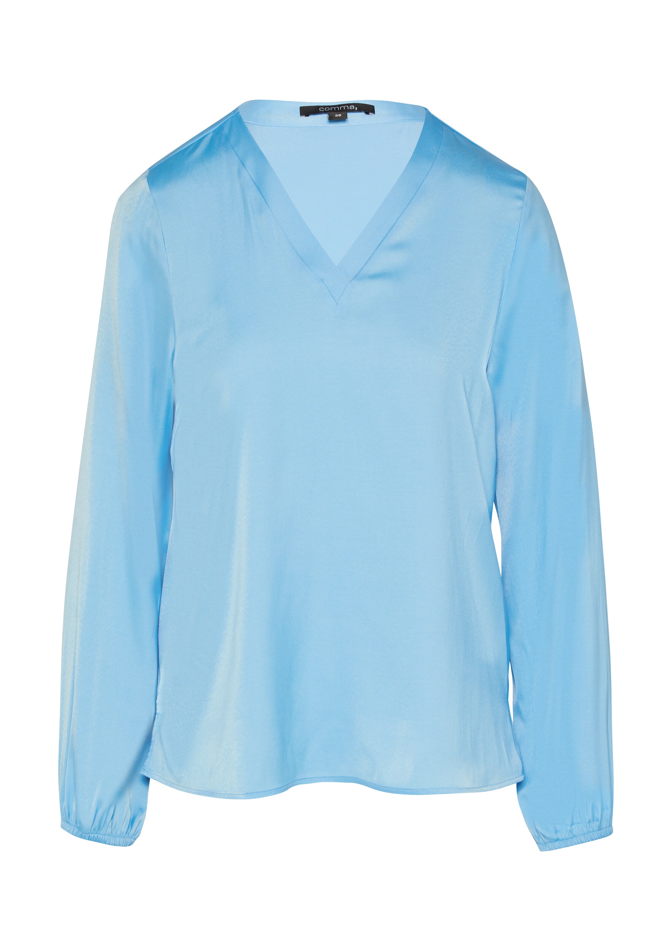 COMMA Bluse in Blau: Vorderseite