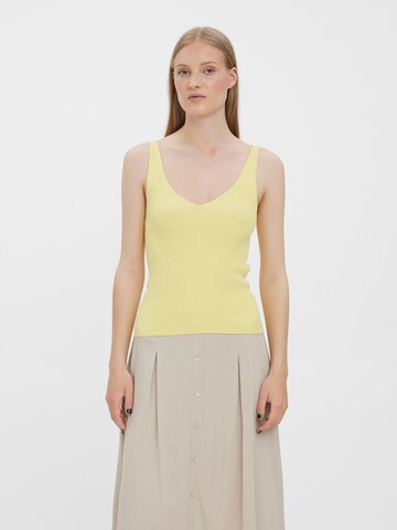 VERO MODA - Top de punto 'GLORY' en amarillo: frente