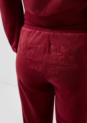Regular Pantalon QS en rouge
