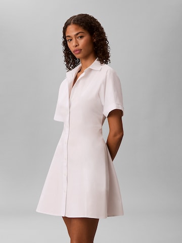 Calvin Klein Jeans Shirt dress in White: front