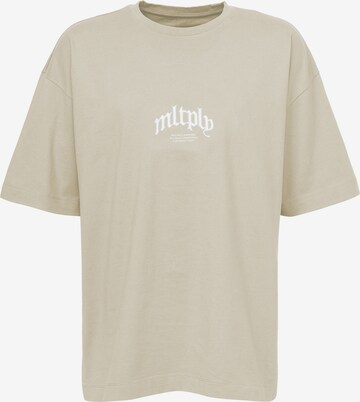 T-Shirt 'OL' Multiply Apparel en marron : devant