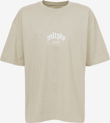 Multiply Apparel Shirt 'OL' in Brown: front