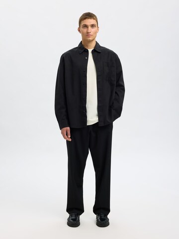 SELECTED Shirt 'Nous Vous x Selected' in Beige