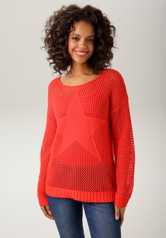 Aniston CASUAL Sweater in Red: front