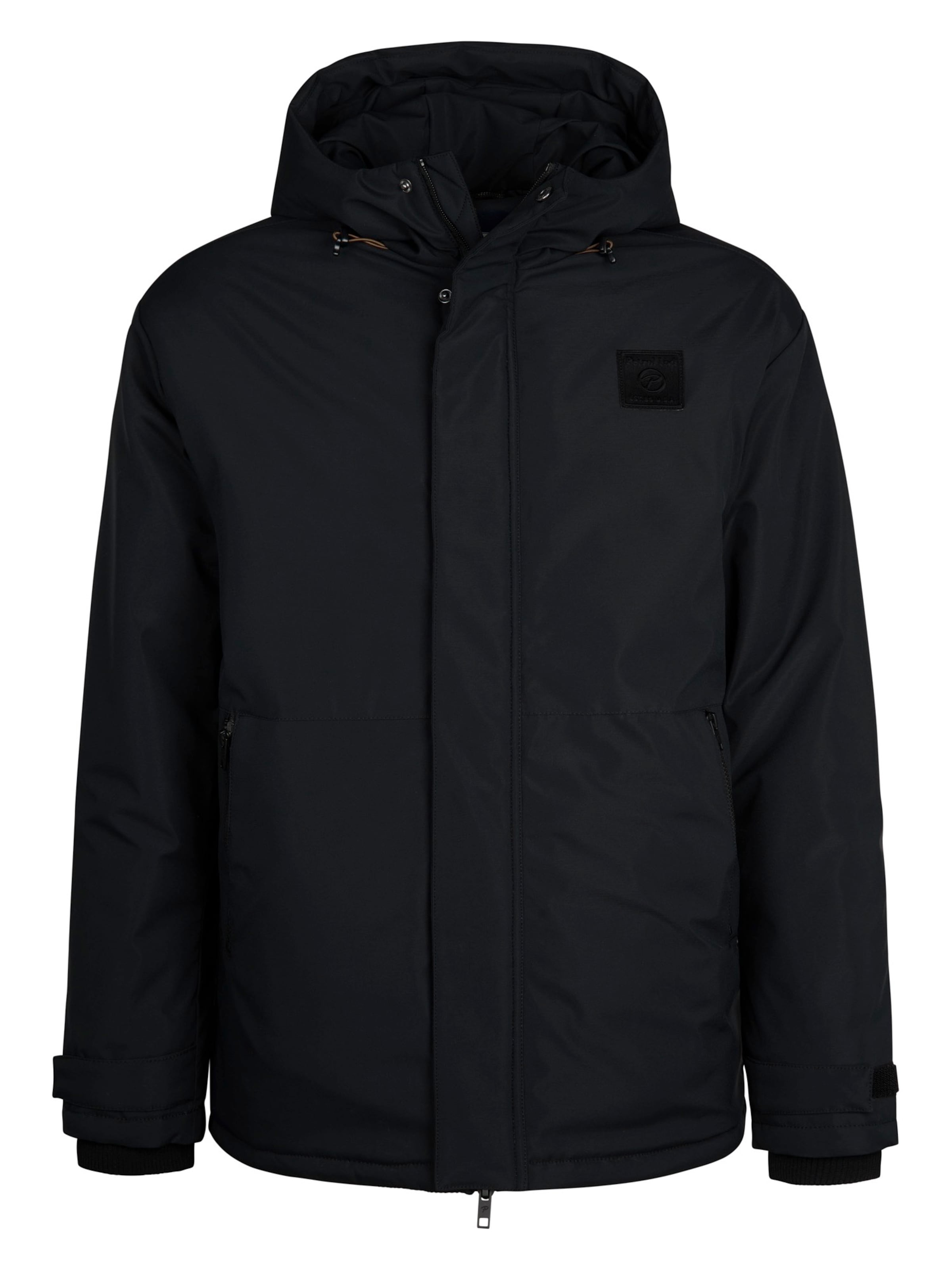 Parka de iarnă 'Hudson' de la Petrol Industries pe negru: față