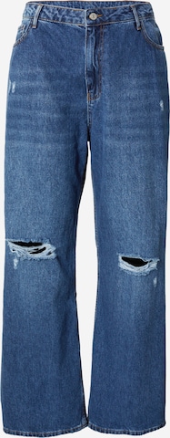 Trendyol Curve Laiad sääred Teksapüksid, värv sinine: eest vaates