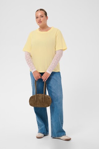 KAFFE CURVE Shirt in Yellow