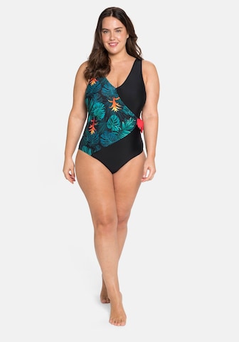 SHEEGO T-shirt Swimsuit in Black