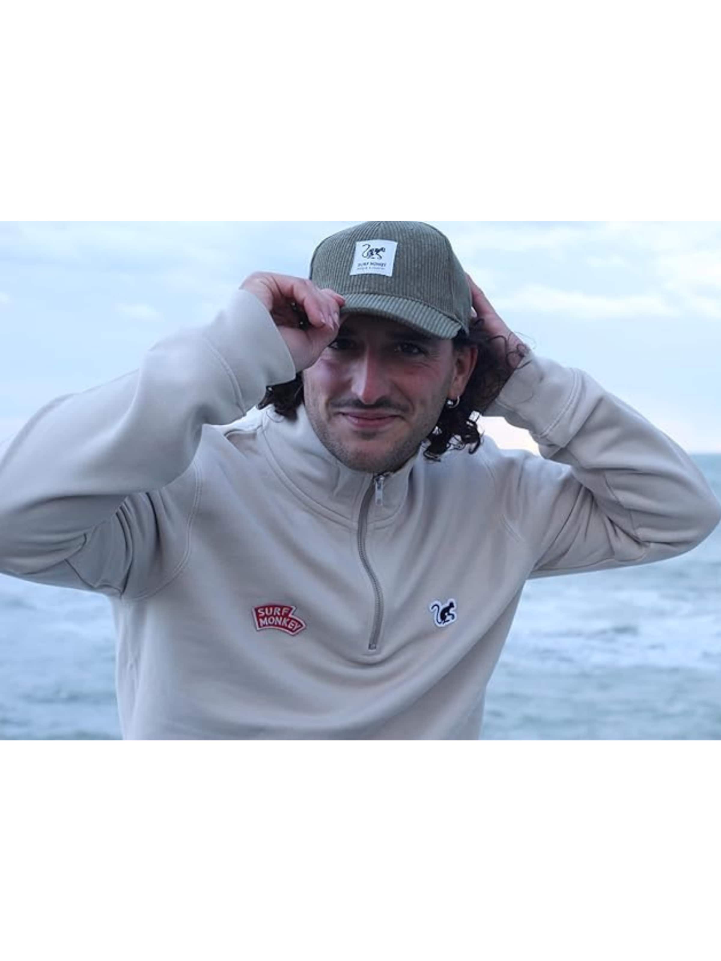 Surf Monkey - Sudadera en blanco
