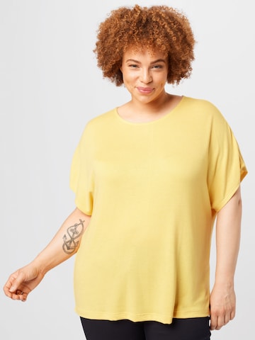 Tom Tailor Women + T-shirt i gul: framsida