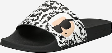 Mule Karl Lagerfeld en blanc : devant