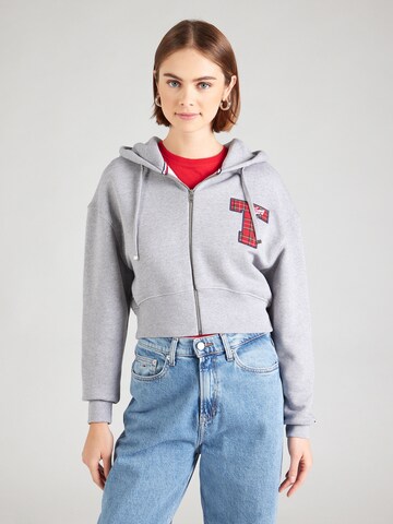 Tommy Jeans Tepláková bunda - Sivá: predná strana