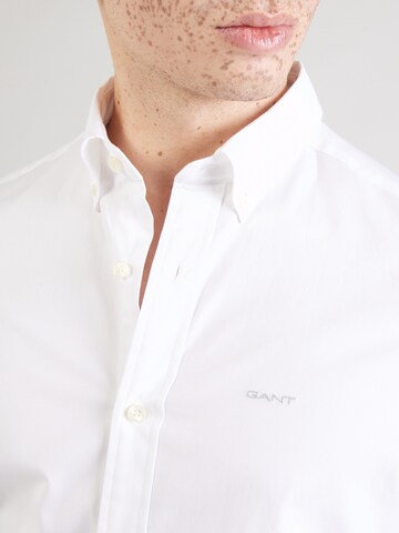 GANT Slim fit Button Up Shirt in White