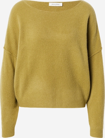 Pull-over 'DAMSVILLE' AMERICAN VINTAGE en vert : devant