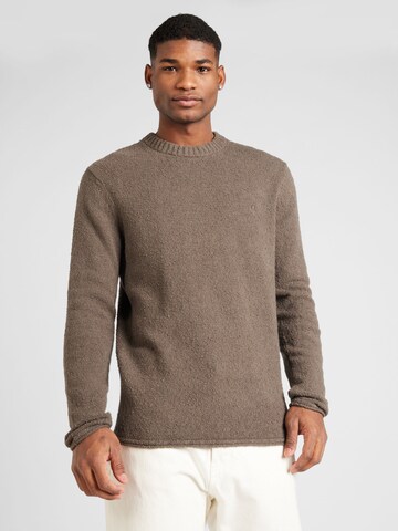 DRYKORN Sweater 'Leando' in Grey: front