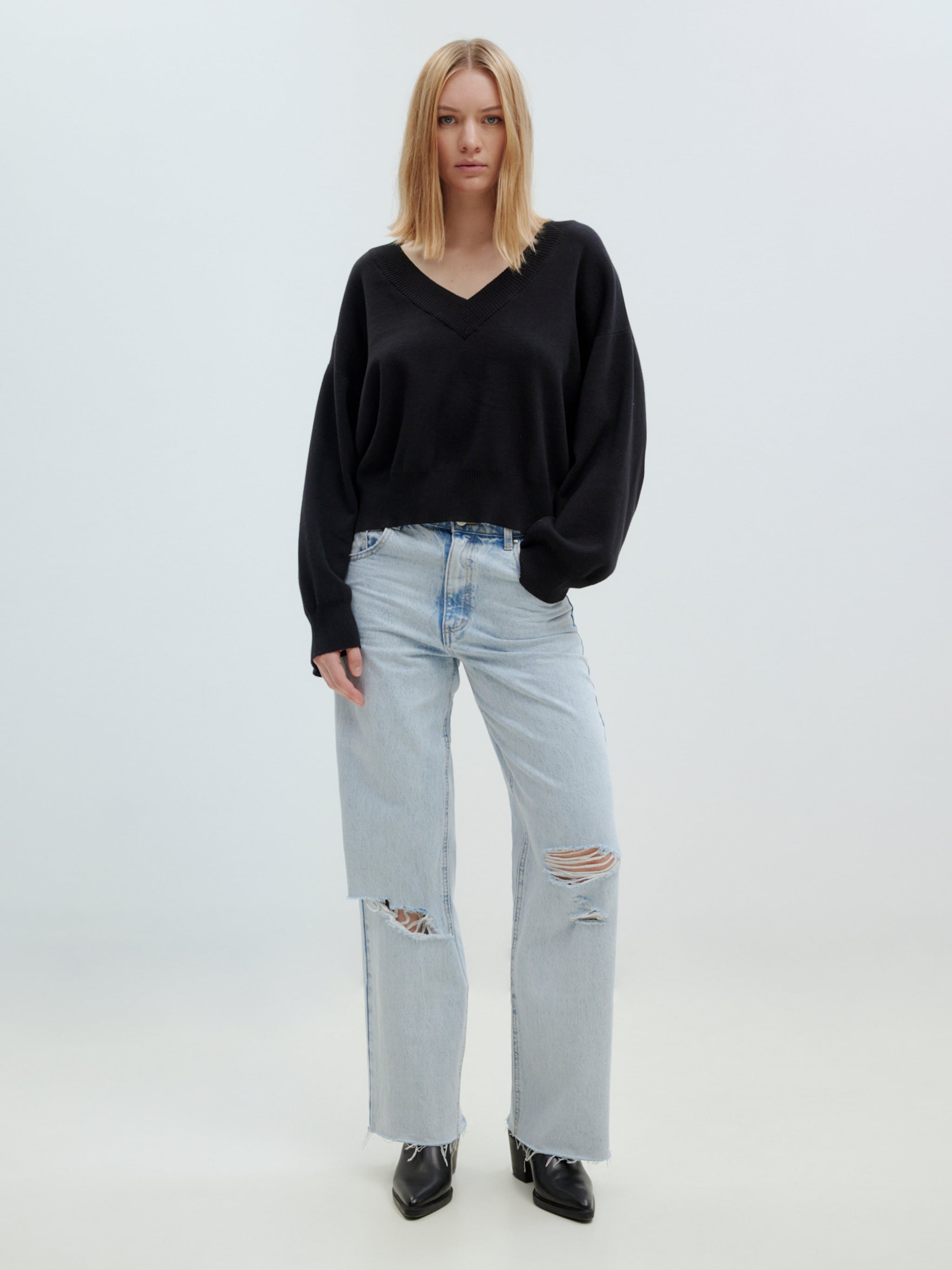EDITED Produkte Pullover 'Fabiola' schwarz