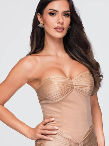 Ombre Abendkleid‌‌‌‌‌‌‌‌ in Beige