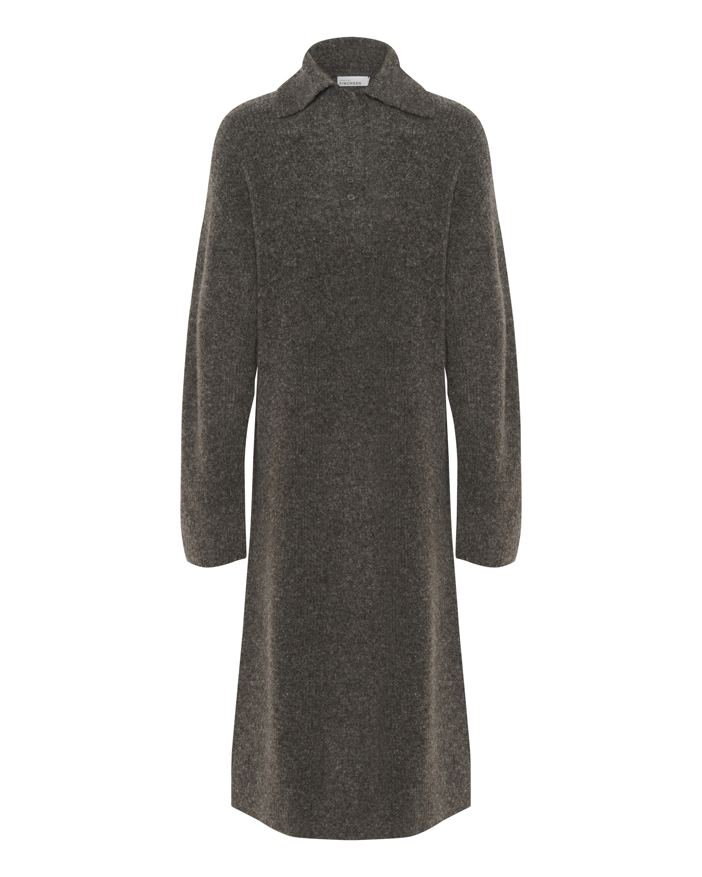 KAREN BY SIMONSEN Gebreide jurk 'Thelma' in Bruin: voorkant