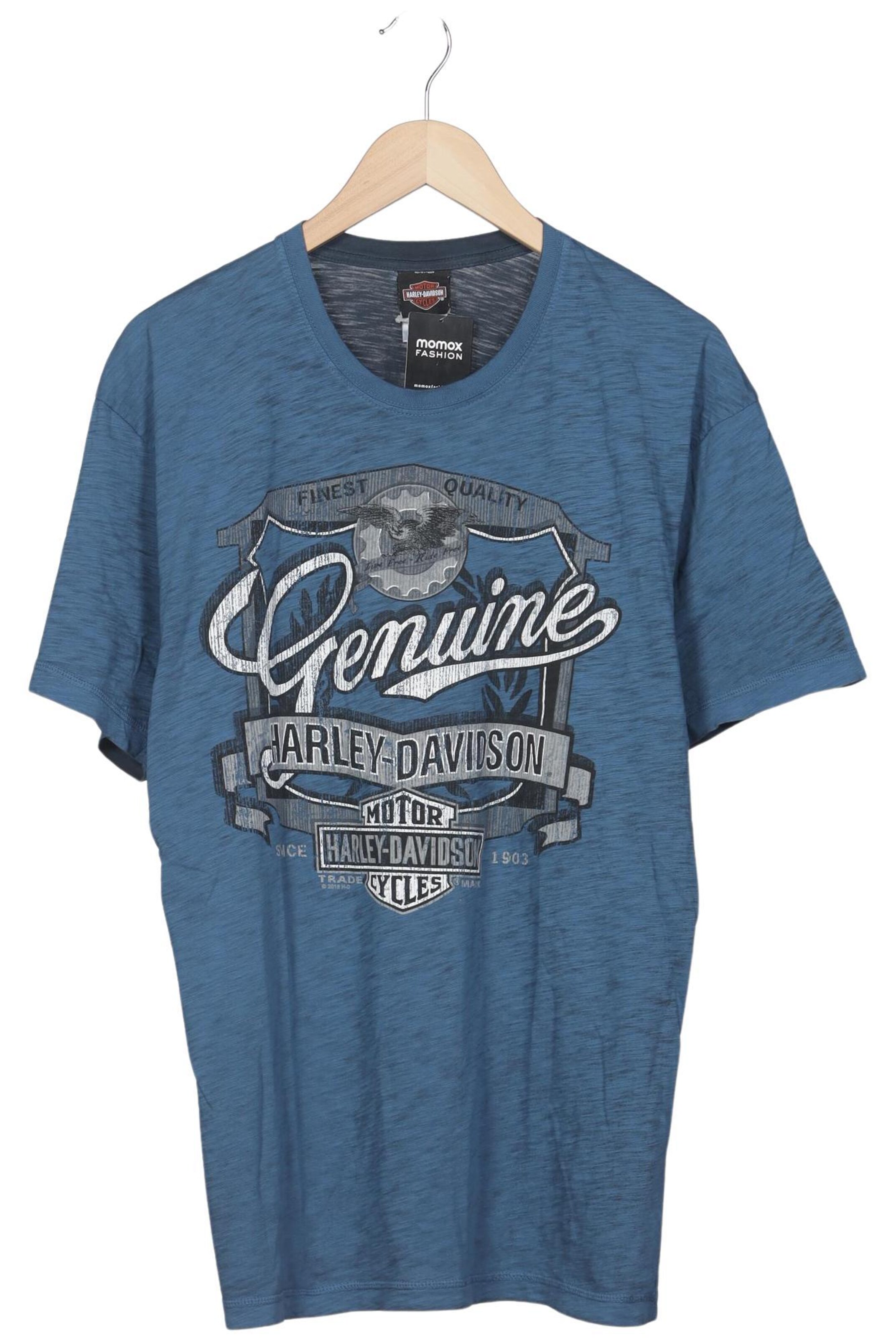 Harley Davidson Shirt in L in Blue: front