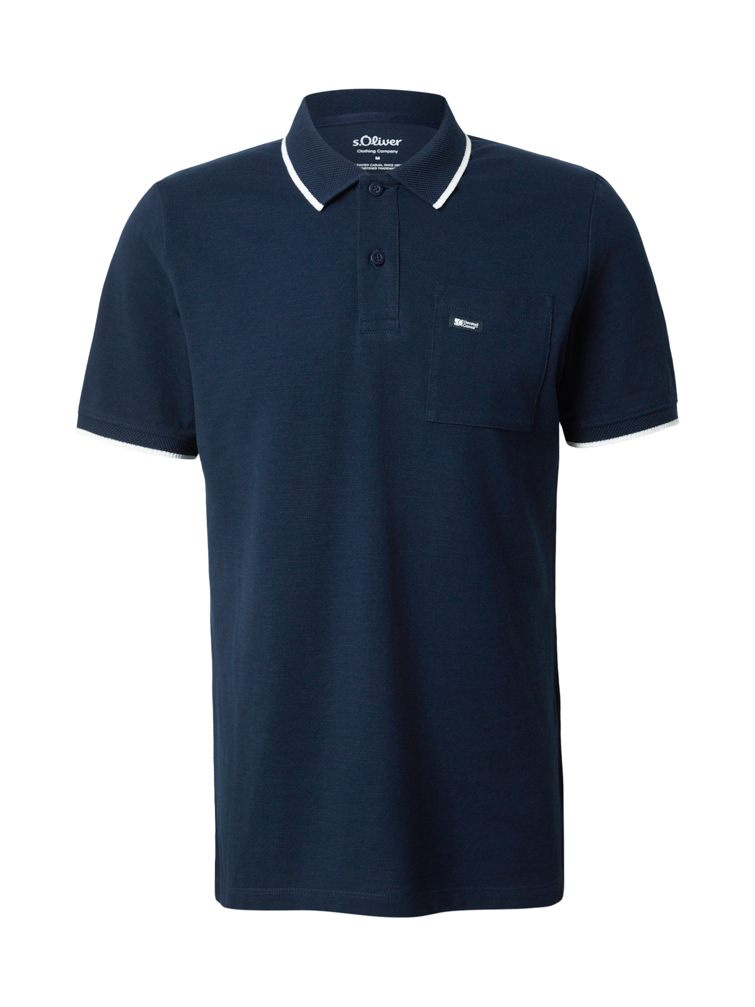 s.Oliver Poloshirt in Blau: Vorderseite