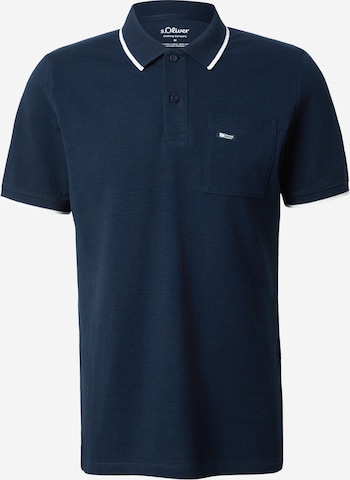 s.Oliver Poloshirt in Blau: Vorderseite