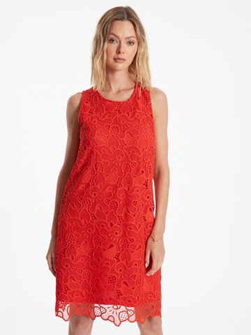 Ana Alcazar Avondjurk 'Zafina' in Rood: voorkant
