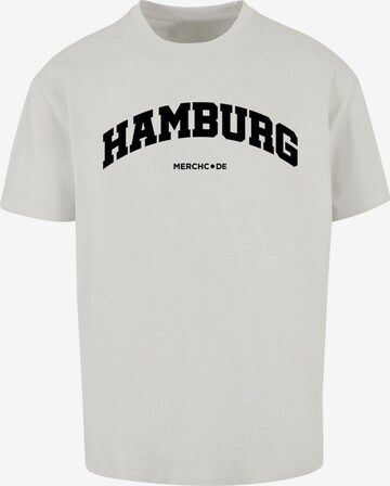 Merchcode Shirt 'Hamburg Wording' in Grey: front