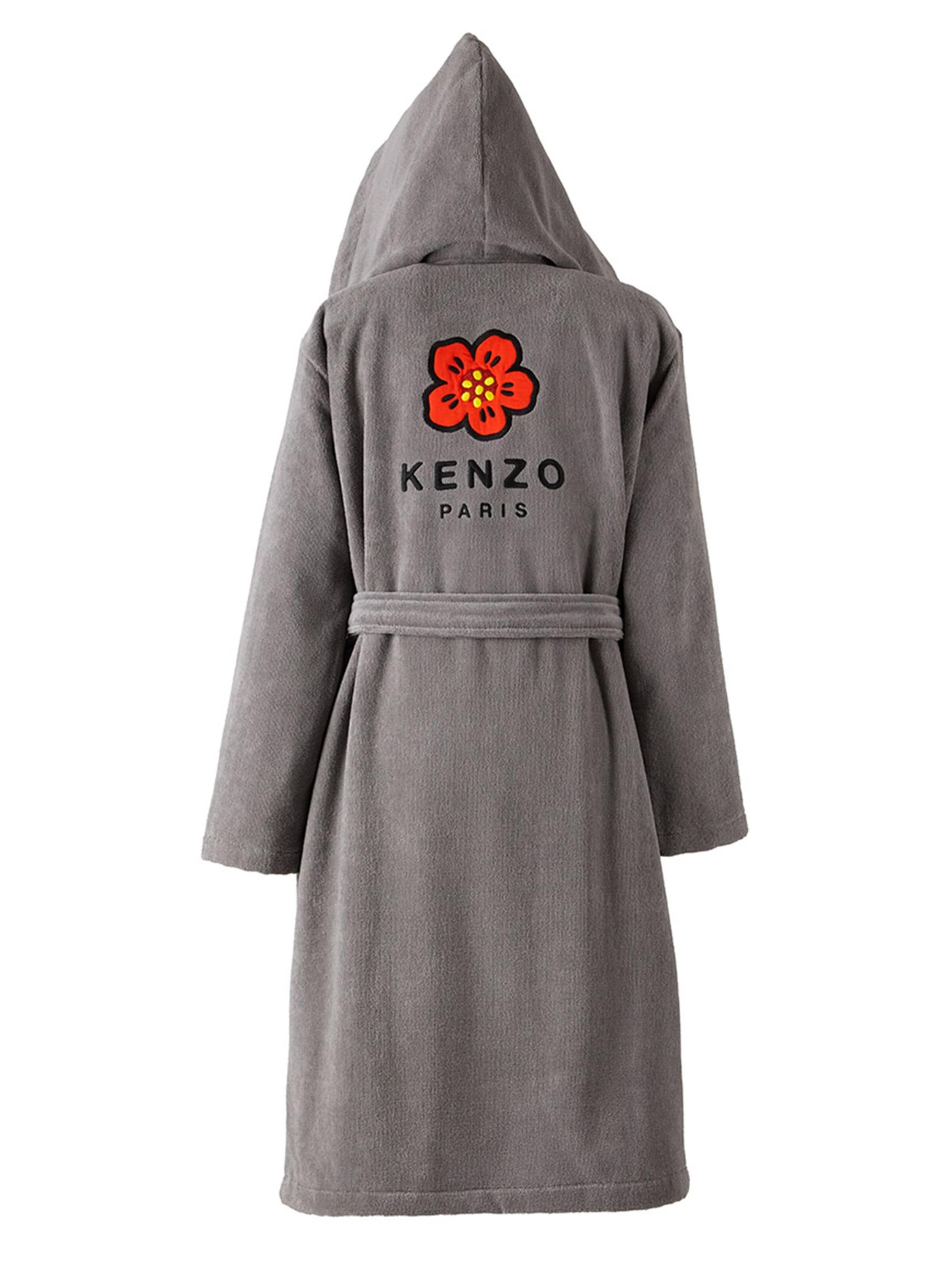 KENZO Long Bathrobe 'KBOKE' in Grey