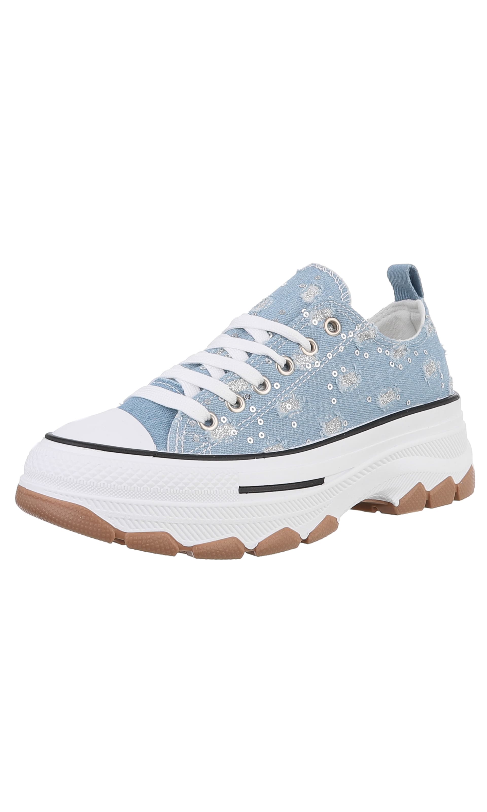 Ital-Design Sneaker in Blau: Vorderseite