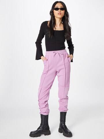 Monki Tapered Trousers in Pink