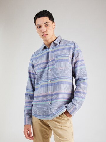 Iriedaily - Regular Fit Camisa 'Vintachi' em azul: frente