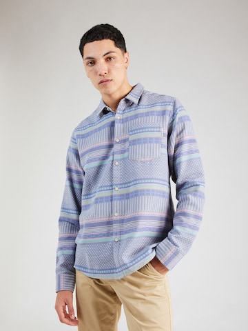 Iriedaily Regular fit Button Up Shirt 'Vintachi' in Blue: front