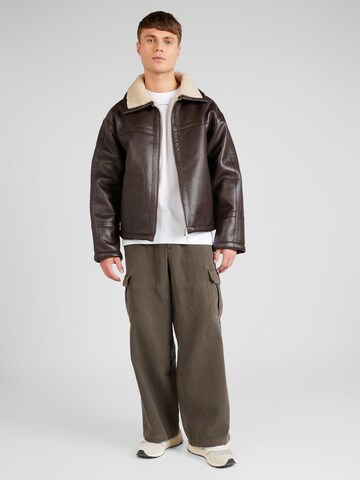 TOPMAN Between-Season Jacket in Brown