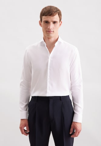Coupe regular Chemise business SEIDENSTICKER en blanc : devant