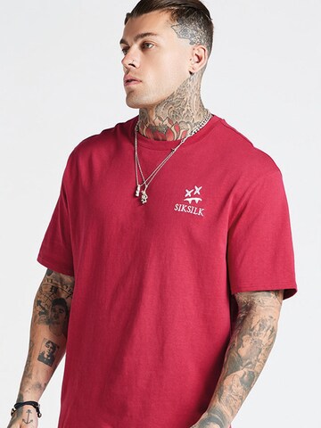 SikSilk Koszulka w kolorze czerwony