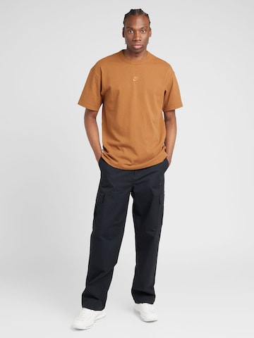 Nike Sportswear Shirt 'Essential' in Brown